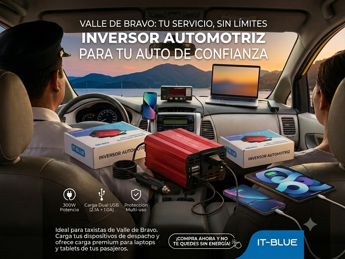 Inversor de Corriente 300W IT-BLUE