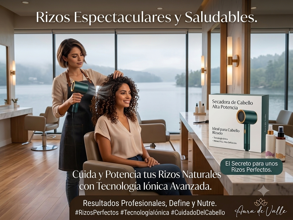Secadora de Cabello Alta Potencia Aura de Valle