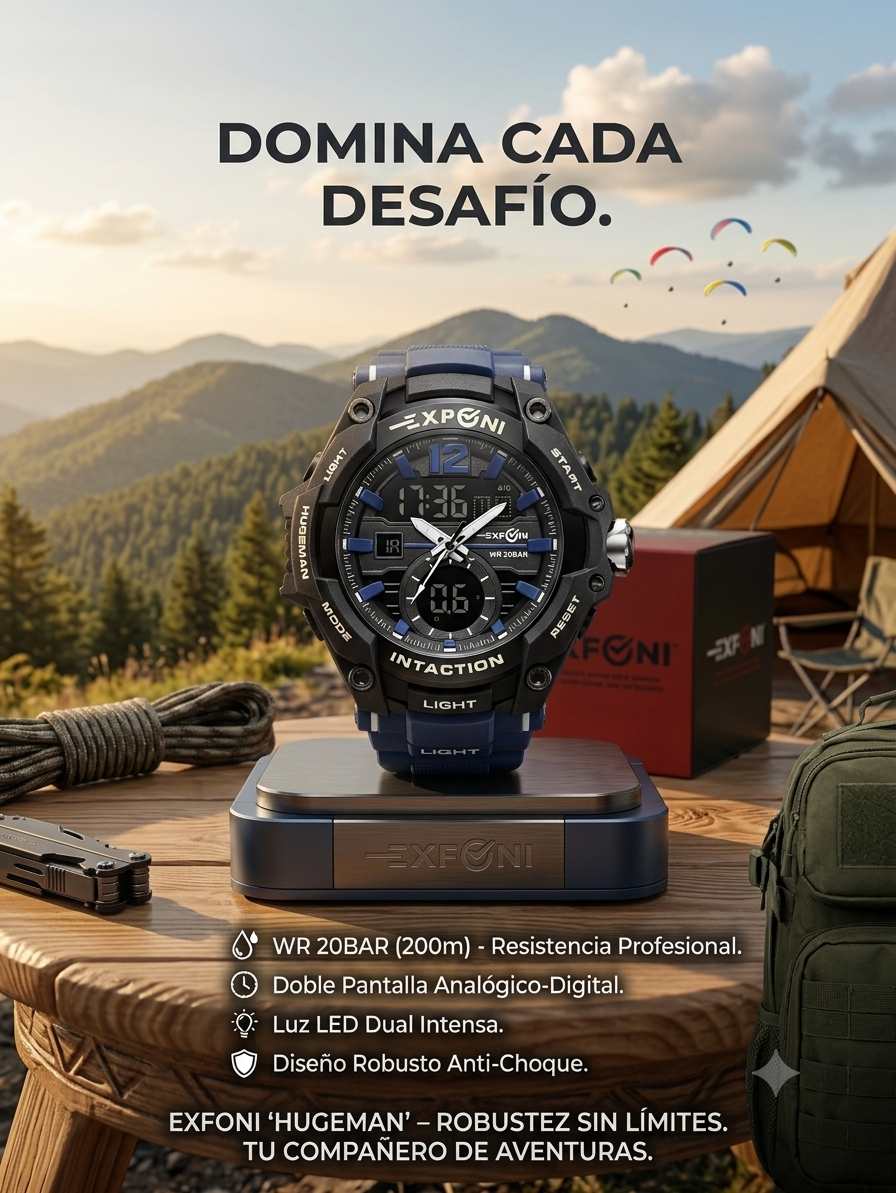 Reloj Táctico Exfoni Hugeman