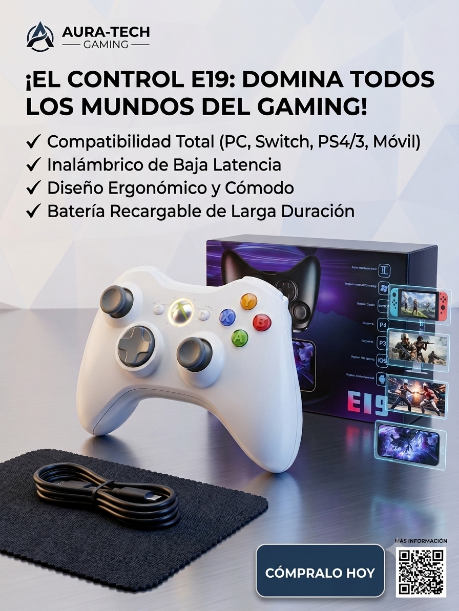 Control Inalámbrico E19 AURA-TECH GAMING