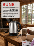 Hervidor de Agua Eléctrico Sune 2.0L