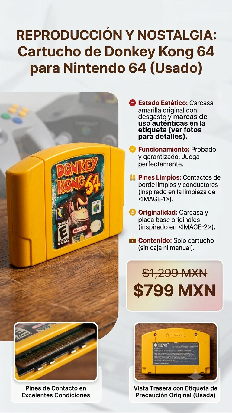 Donkey Kong 64 Original (Nintendo 64) - ¡Nostalgia 100%