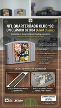 Cartucho Original de N64 NFL Quarterback Club '98 (Rareware)