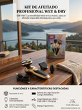 💈 Kit de Razuradora Afeitado Profesional 3 en 1 (GW-1003) - ¡Tu rutina de cuidado, simplificada! 💈