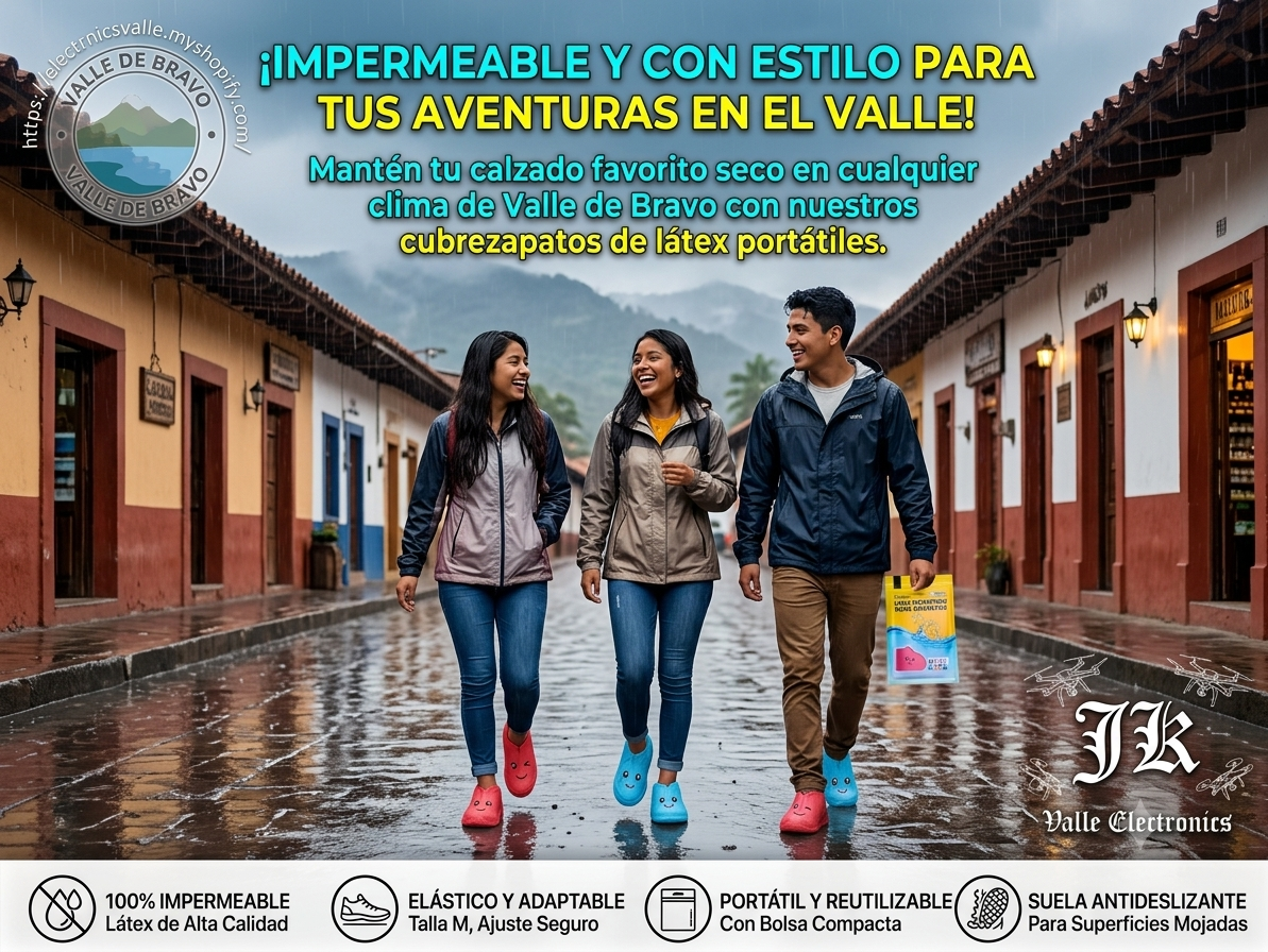🌧️ Cubrezapatos Impermeables de Látex Portátiles Talla M