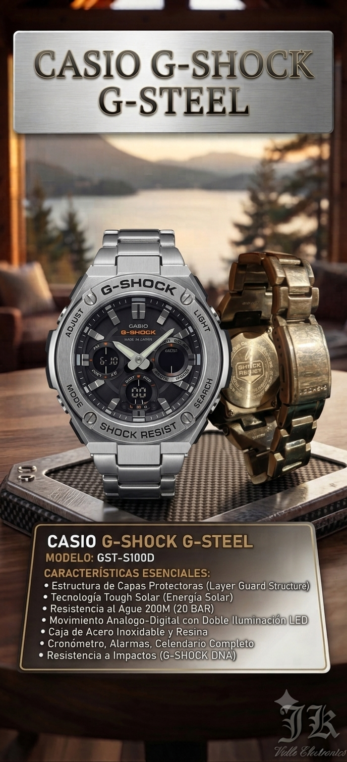 ⌚ Casio G-Shock G-Steel (GST-S100D) SOLAR