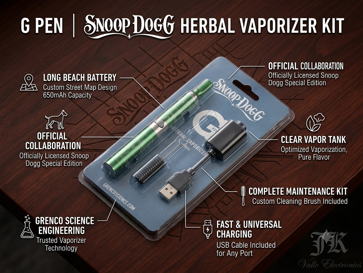 Vaporizador Herbal G Pen Edición Snoop Dogg - Incluye Batería 650mAh