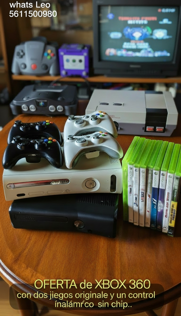 🎮 Xbox 360 Slim + Juegos Originales | ¡Elige tu Paquete! 🕹️